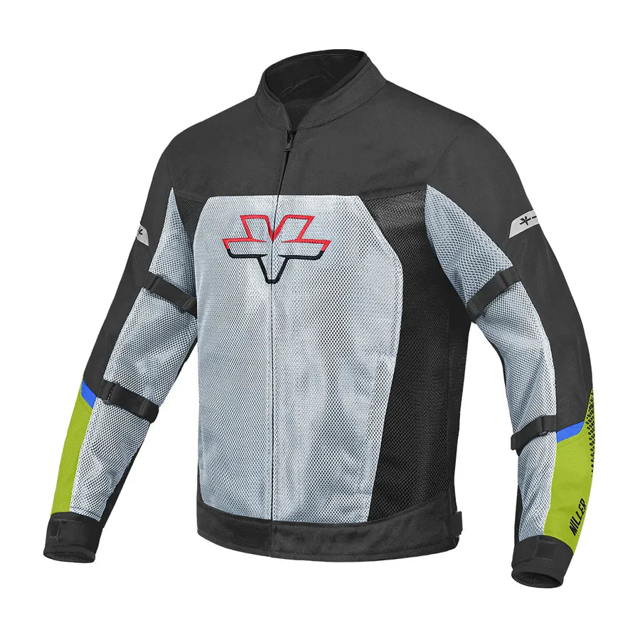 MILLER – STREET MESH RIDING JACKET WITH LINERS ( green )