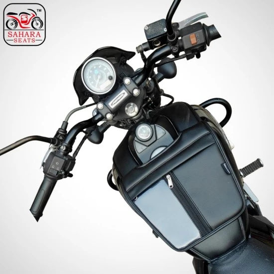 Mobile Foam Pocket Tank Cover (Black) For Bajaj Avenger 150/160/180/220 Cruiser