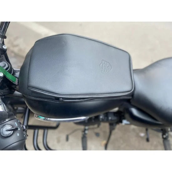 Tank Cover ( Black Plain Full Flap ) For R.E Meteor 350 Fireball/Stellar/Supernova