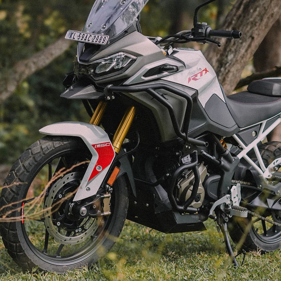 RAPTOR CRASH GUARD UPPER & LOWER SET BLACK FOR TVS APACHE RTX 300