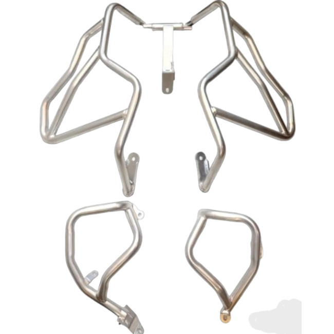 UPPER LOWER CRASH GUARD FOR BMW F850 GS SILVER