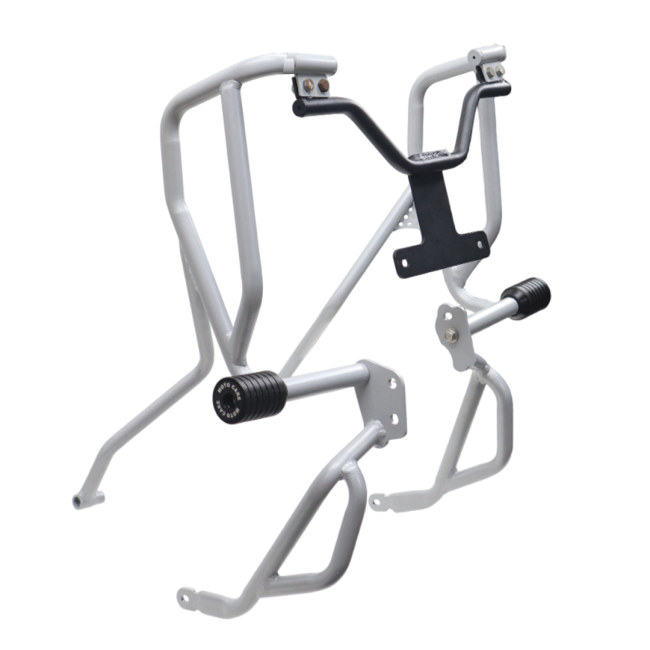 UPPER LOWER CRASH GUARD (SILVER) FOR HERO XPULSE 210