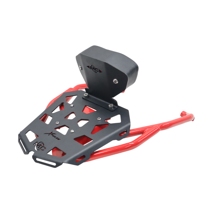PIPE CARRIER WITH BACKREST ( RED & BLACK) FOR HERO XPULSE 210
