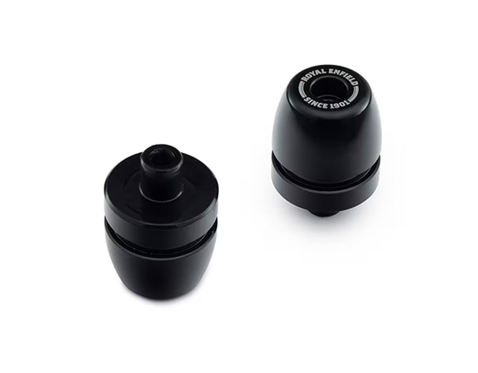 Black Bar End Finishers For Royal Enfield Scram 411
