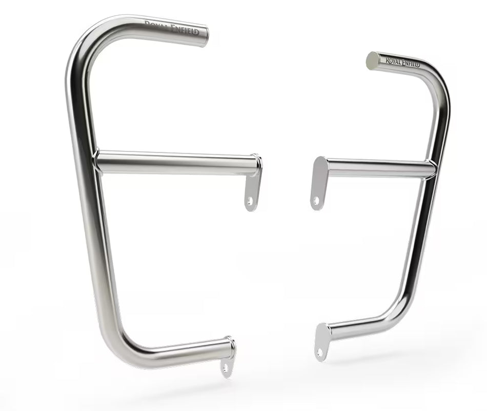 Silver Large Engine Guards For Royal Enfield Continental GT 650