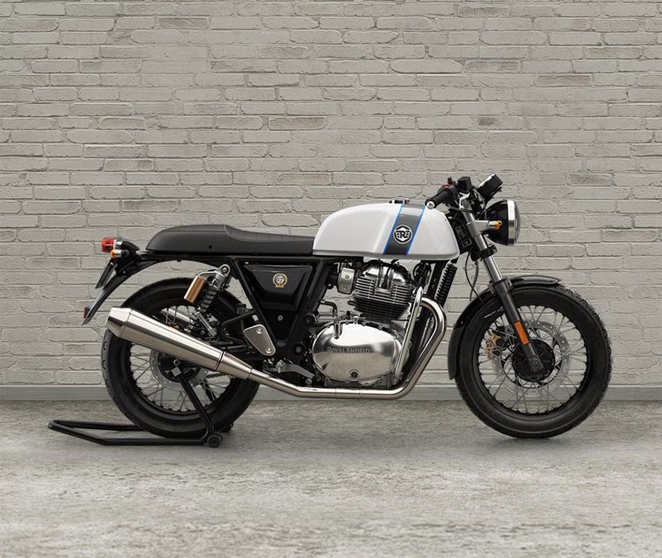 Silver Large Engine Guards For Royal Enfield Continental GT 650