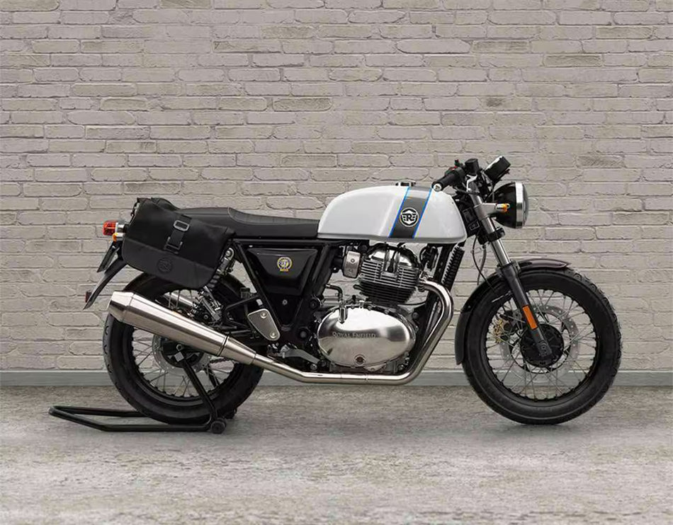Black Soft Panniers For Royal Enfield Continental GT 650