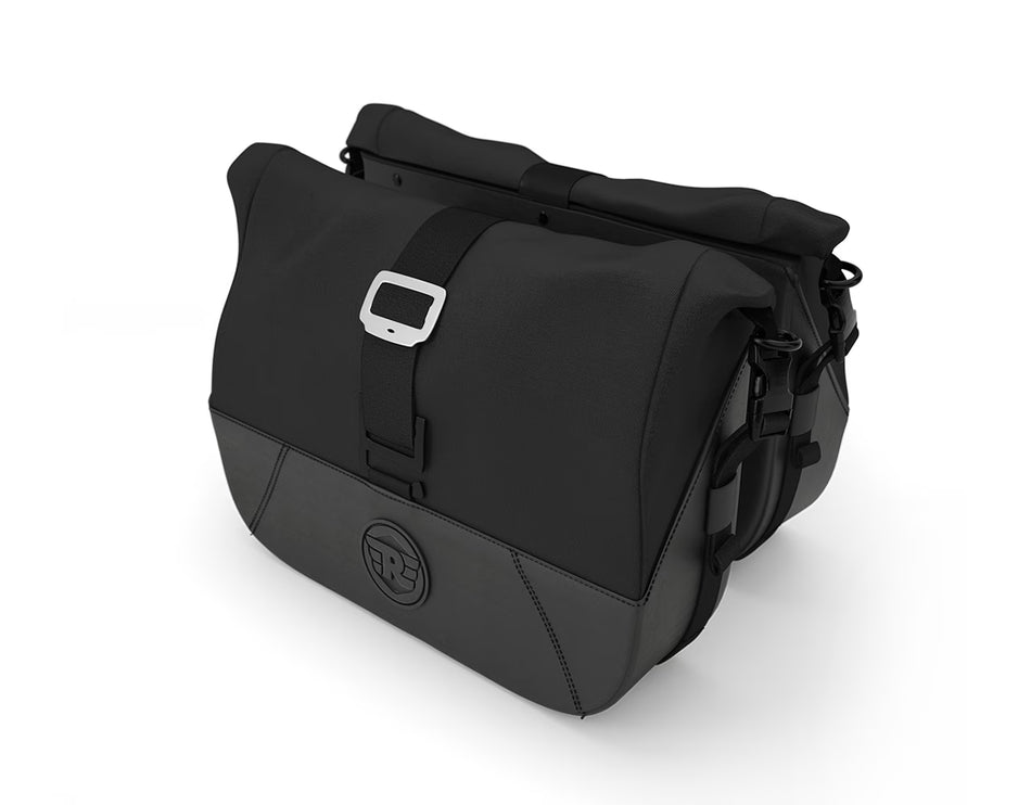 Black Soft Panniers For Royal Enfield Continental GT 650