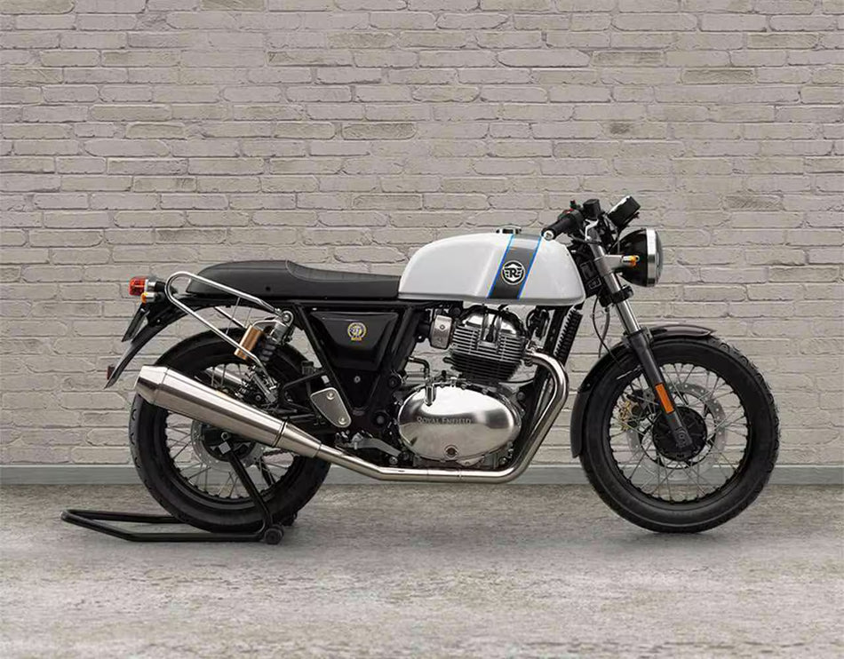 Silver Soft Pannier Rails For Royal Enfield Continental GT 650