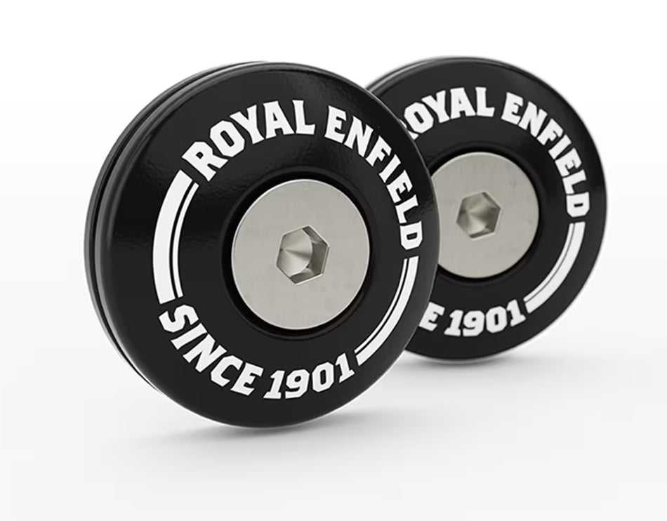 Black Bar End Finishers For Royal Enfield Interceptor 650