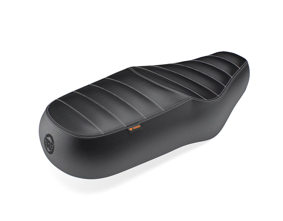 Black Deluxe Touring Dual Seat For Royal Enfield Interceptor 650