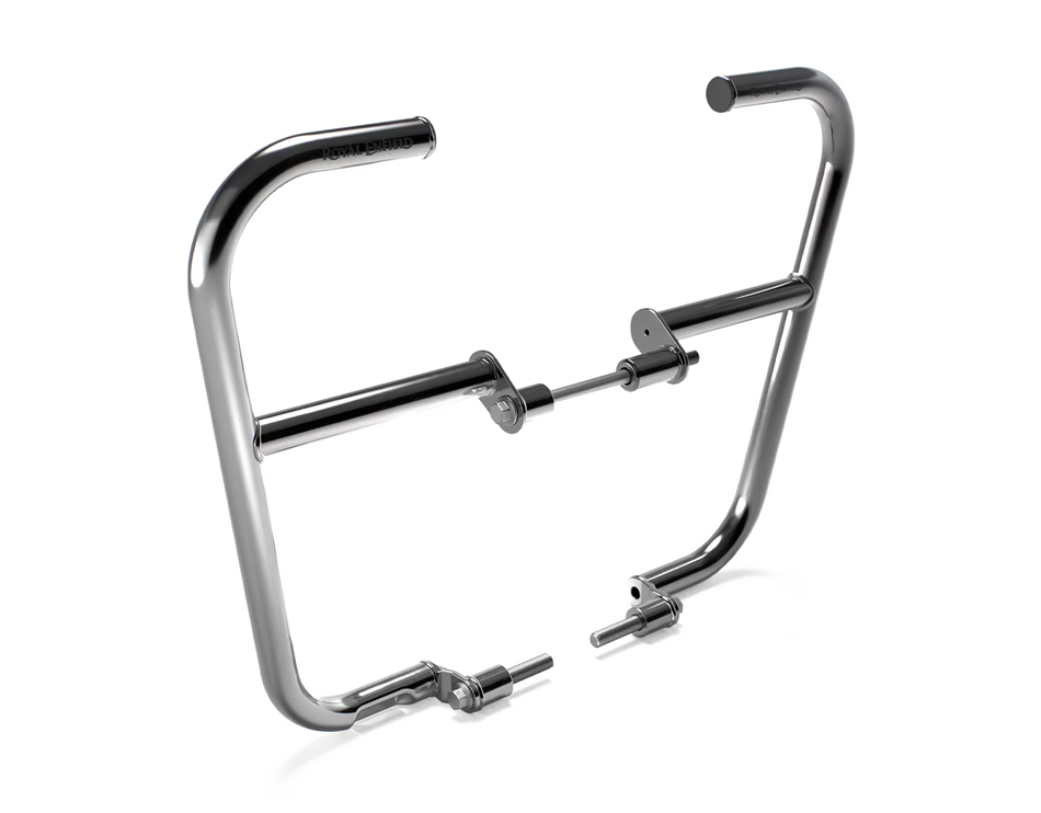 Silver Large Engine Guards For Royal Enfield Bear 650