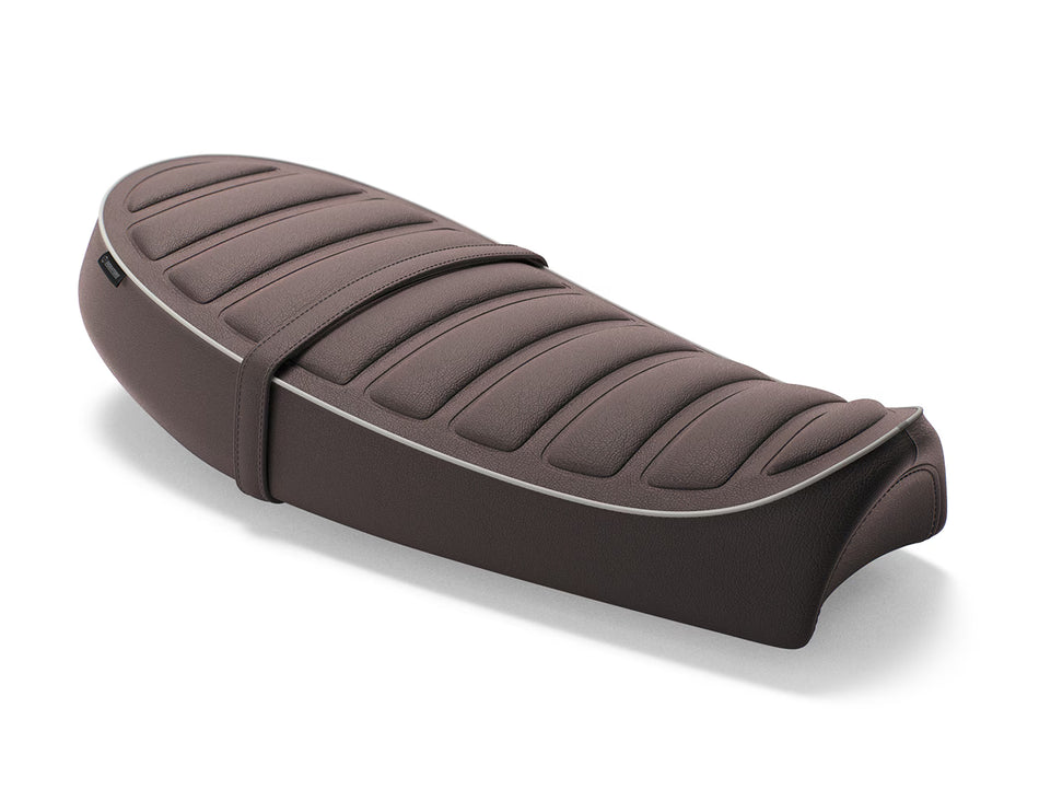 Brown Signature Scrambler Seat For Royal Enfield Bear 650