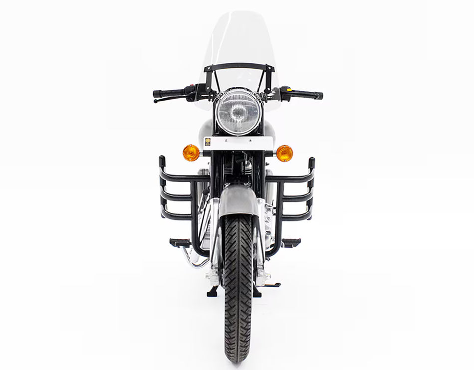 Black Airfly Engine Guard For Royal Enfield Classic Use