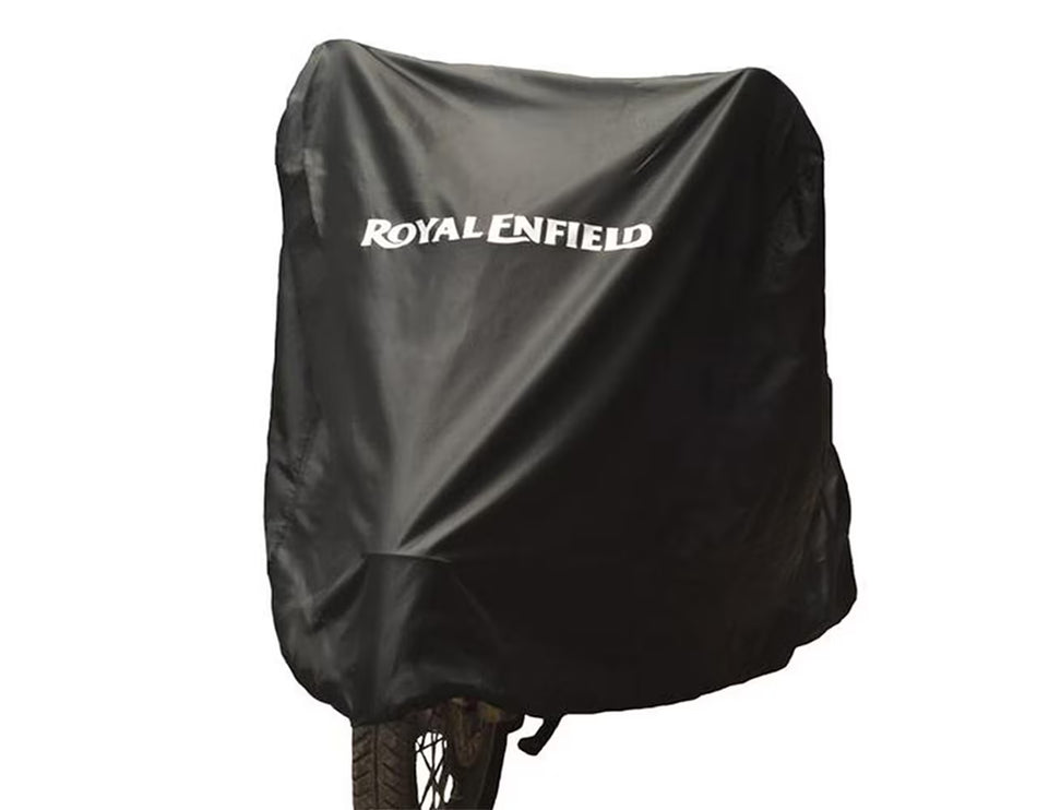 Black Water Resistant Bike Cover For Royal Enfield Goan Classic 350