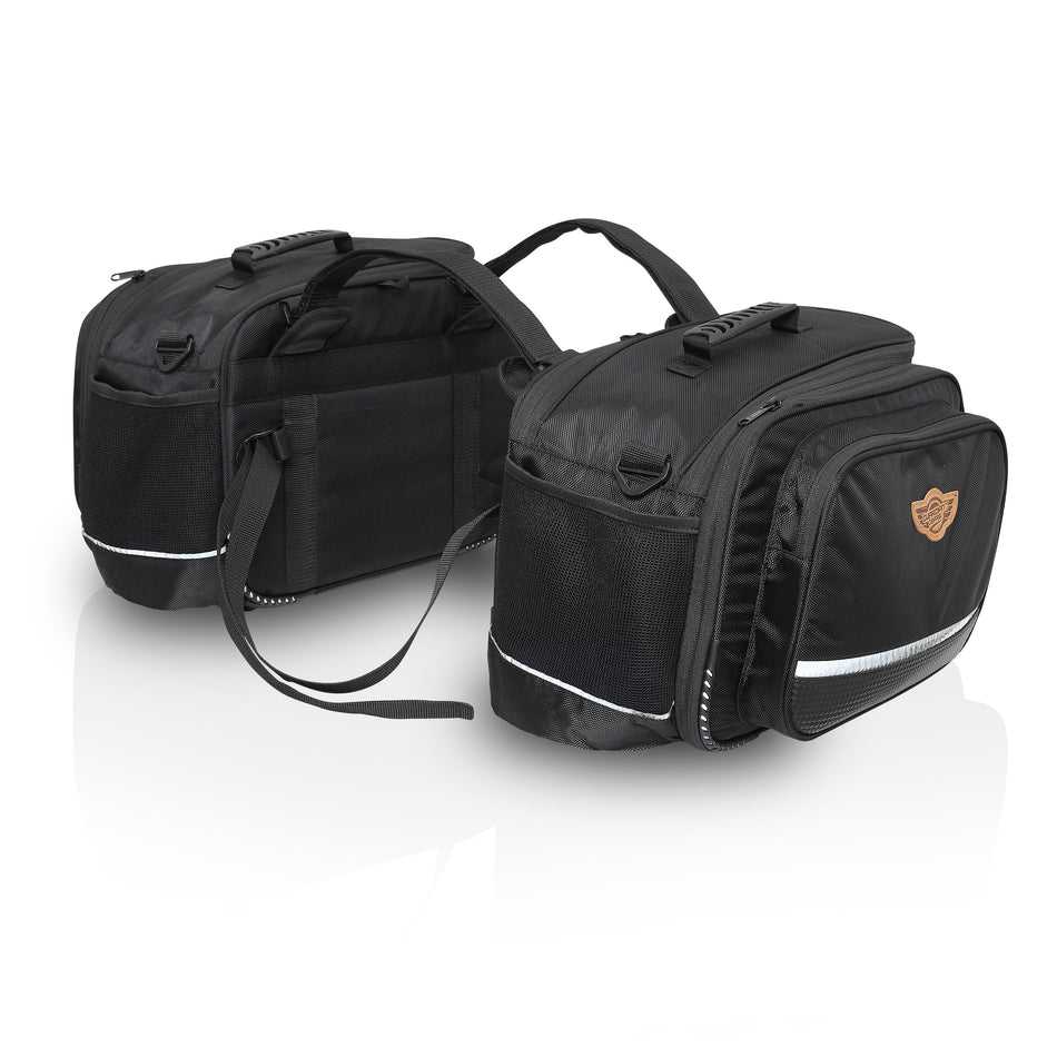 Stallion Waterproof Saddlebag 50Ltrs expandable up to 65Ltrs with Rain Cover and Drybags. Fits on All Motorcycles with a Saddle Stay Installed.