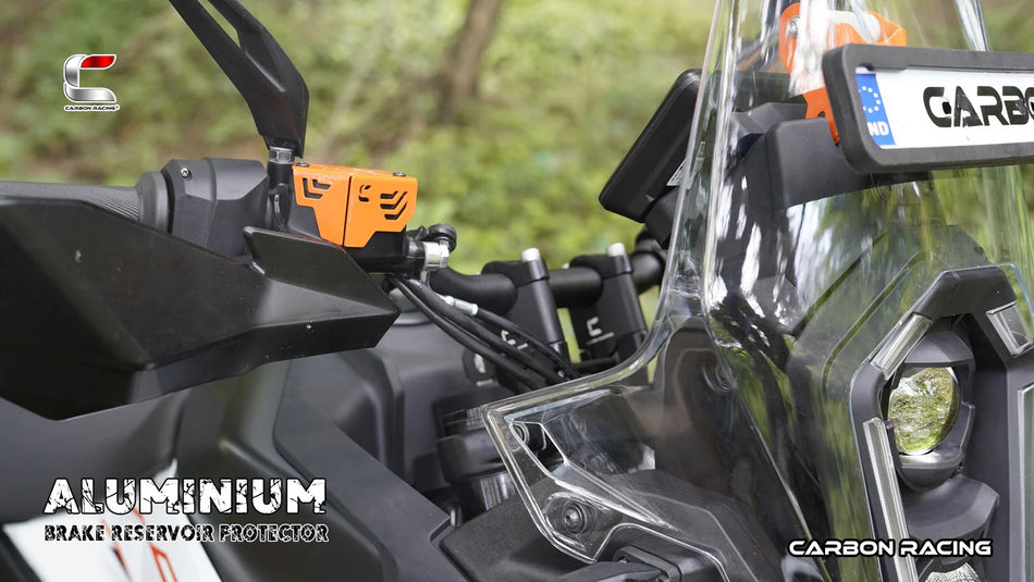 Aluminium Front Brake Reservoir Protector for KTM Adventure 390 / 250/X (2025 Model) - Orange