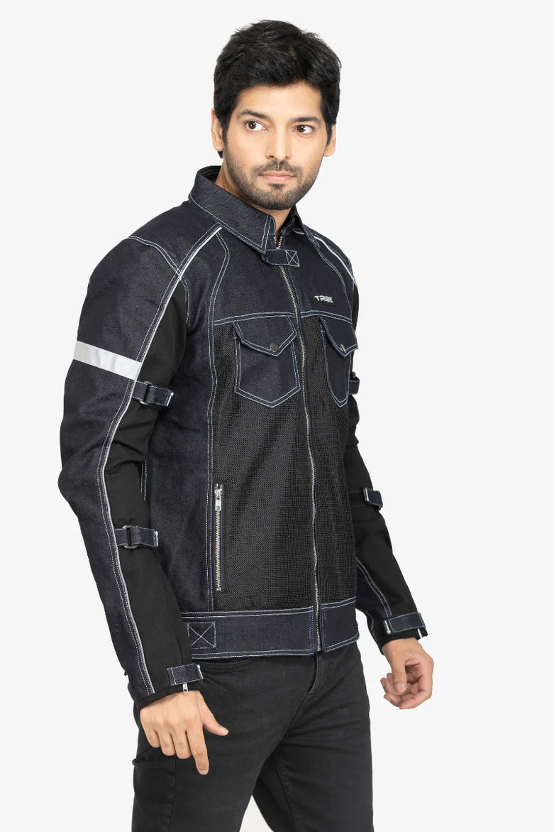 Lone Ranger TRIBE Denim Jacket (Navy Blue) – Moto Marvels