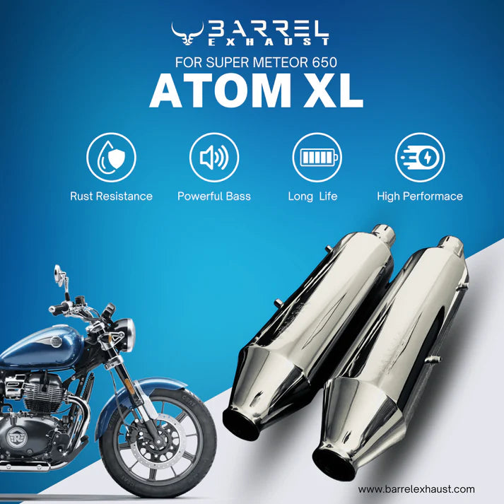 BARREL EXHAUST ATOM XL for SUPER METEOR 650 & Shotgun 650