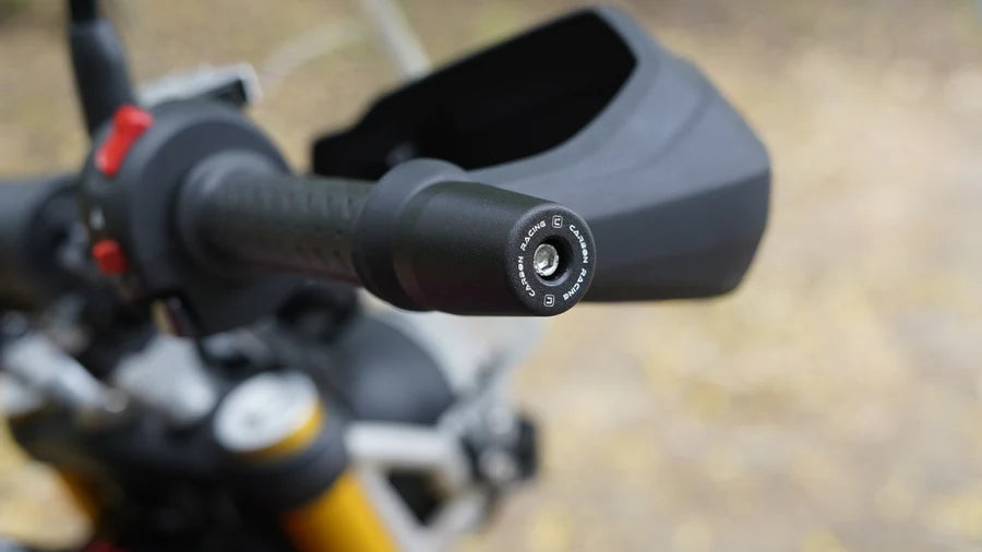 Aluminium Bar End Sliders for Triumph Scrambler 400X - Black