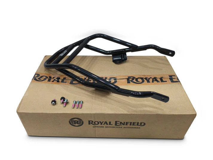 Black Top Box Rear Rack For Royal Enfield Bear 650
