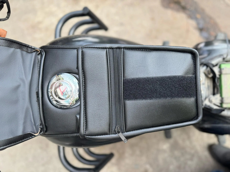 Perak Tank Cover with Mobile Holder For New Jawa 42/Jawa Classic/Jawa