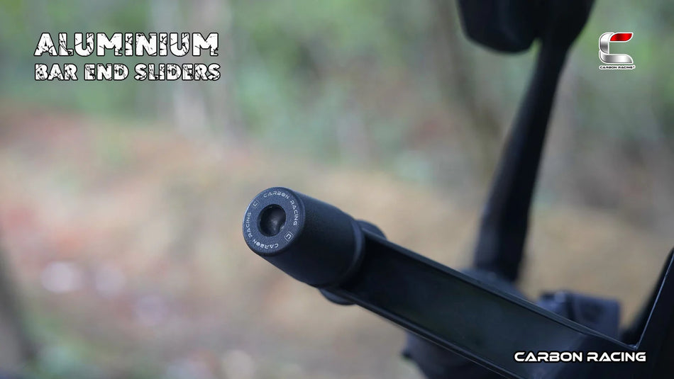 Aluminium Bar End Sliders for KTM Adventure 390 / 250X (2025 Model) - Black