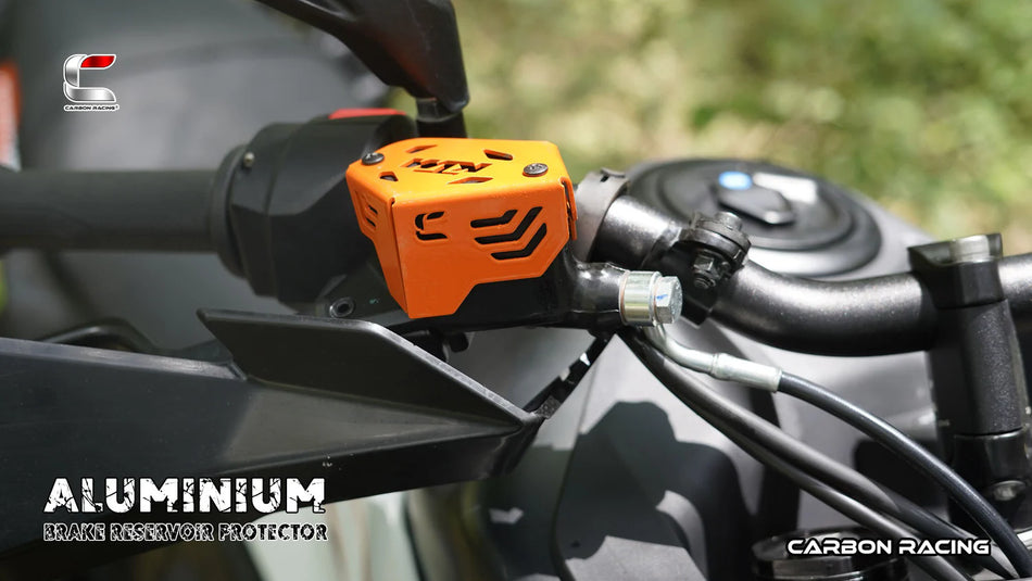 Aluminium Front Brake Reservoir Protector for KTM Adventure 390 / 250/X (2025 Model) - Orange