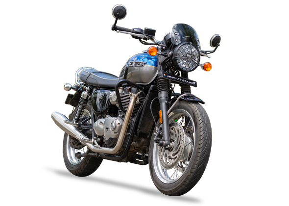 SILVER STALLION TRIUMPH BONNE SILVER - FULL SYSTEM  FOR T120 | (1200)