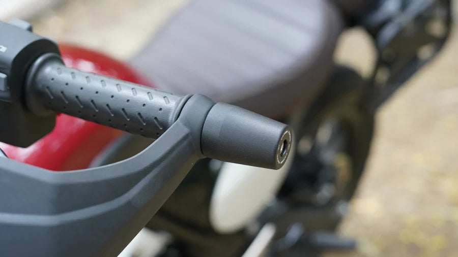 Aluminium Bar End Sliders for Triumph Scrambler 400X - Black