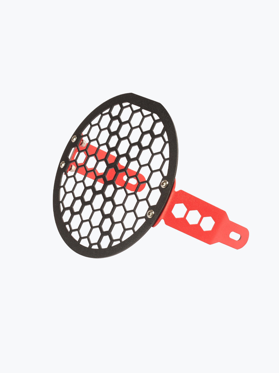 HERO X PULSE HEADLIGHT GRILL WITH RED MOUNT