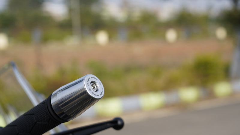 Aluminium Bar End Sliders for Himalayan 450 - Polished Silver