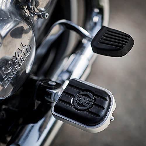 Silver Deluxe Footpegs For Royal Enfield New Bullet 350