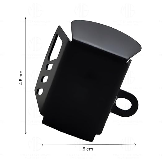 MOTO GENIUS Metal Rear Brake Oil Container Guard for RE Interceptor | Fluid Reservoir Cap Compatible with RE Interceptor
