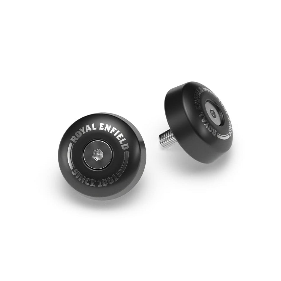 Black Bar End Finishers For Royal Enfield Bear 650