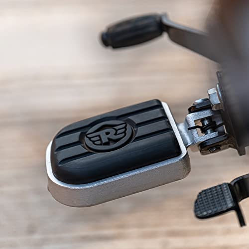 Silver Deluxe Footpegs For Royal Enfield Classic 350