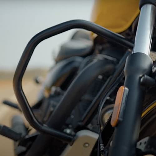 Black Octagon Engine Guard For Royal Enfield New Bullet 350