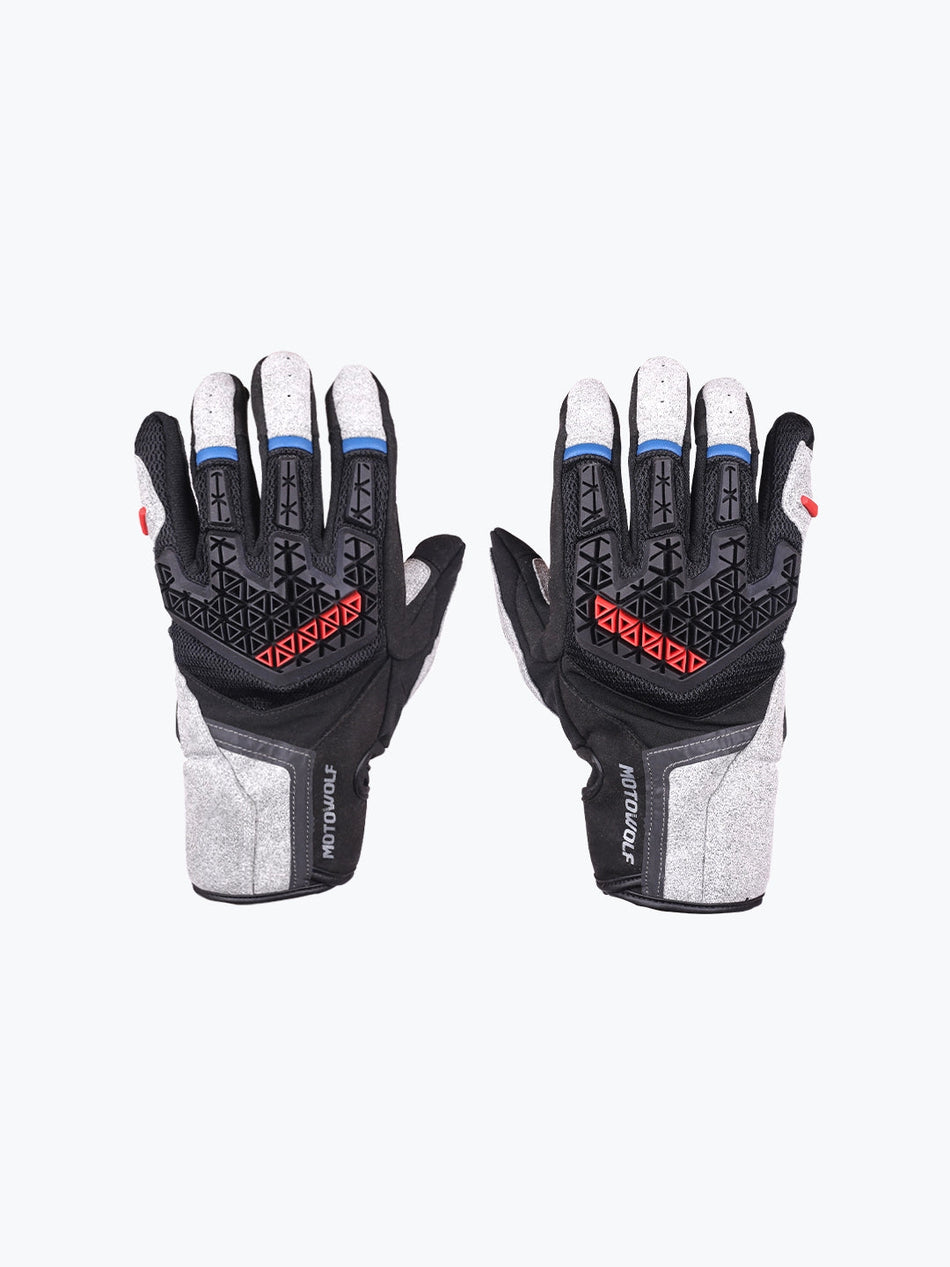 MOTOWOLF GLOVES GREY 0338