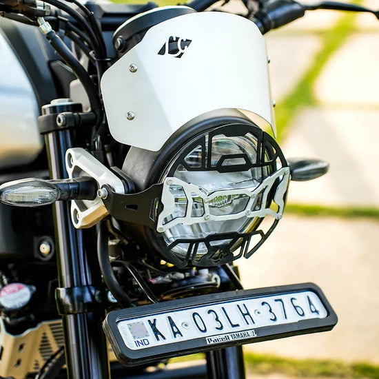 COSMIC HEADLIGHT GRILL BLK SILVER FOR YAMAHA XSR 155