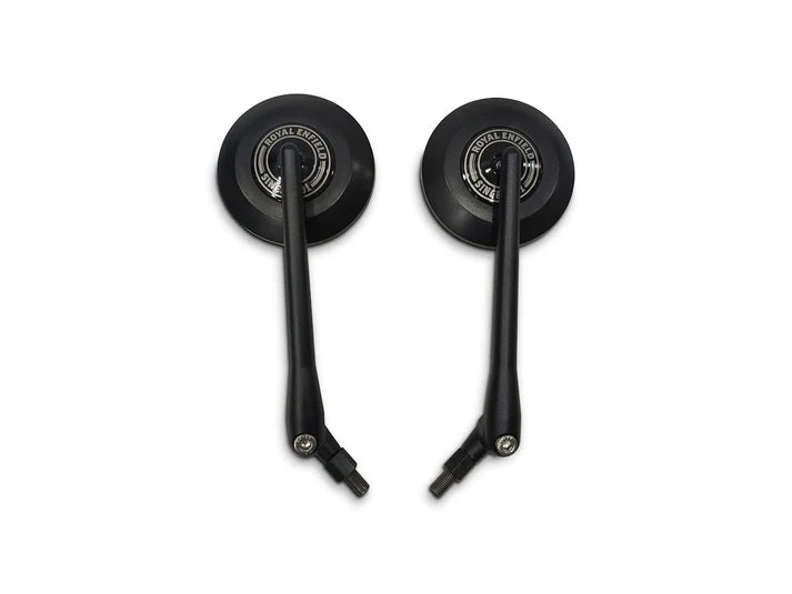 Black Round Mirrors For Royal Enfield Bear 650