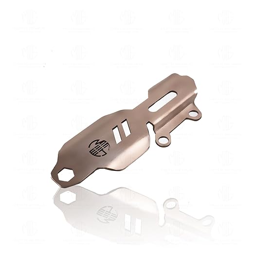 MOTO GENIUS Stainless Steel Master Cylinder Guard for RE Interceptor Motorbike  (Silver)