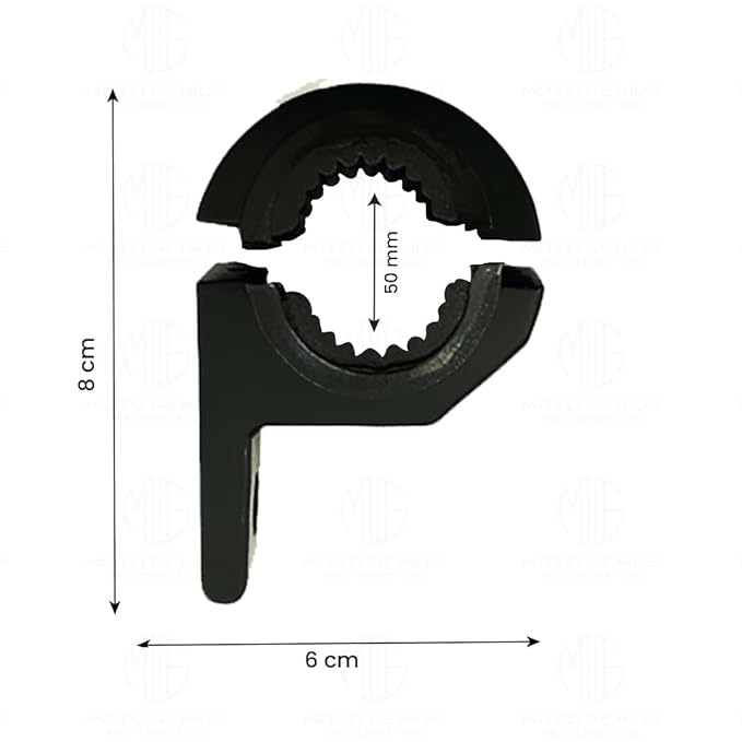 MOTO GENIUS 50MM Universal Fog Light Clamp for All Bikes  ( Pack of 2)