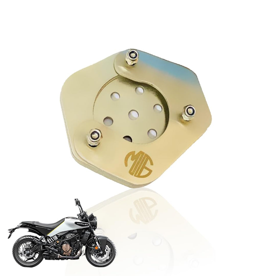 MOTO GENIUS Stainless Steel Side Stand Extender for Husqvarna Motorbike