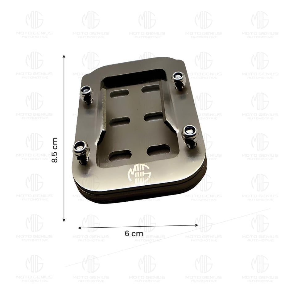 MOTO GENIUS Stainless Steel Side Stand Extender for RE Interceptor