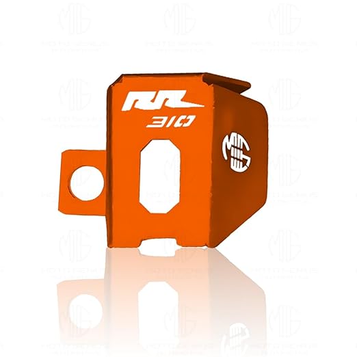 MOTO GENIUS Rear Brake Oil Container Guard for RR310 Motorbike (Gold)