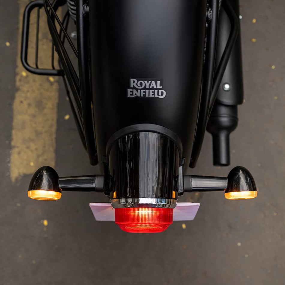 Black LED Indicators For Royal Enfield New Bullet 350