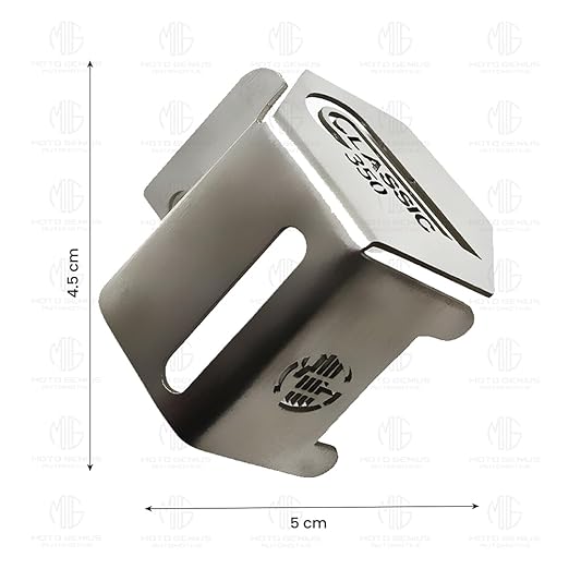 MOTO GENIUS Reborn Stainless Steel Rear Brake Oil Container Guard (Silver)