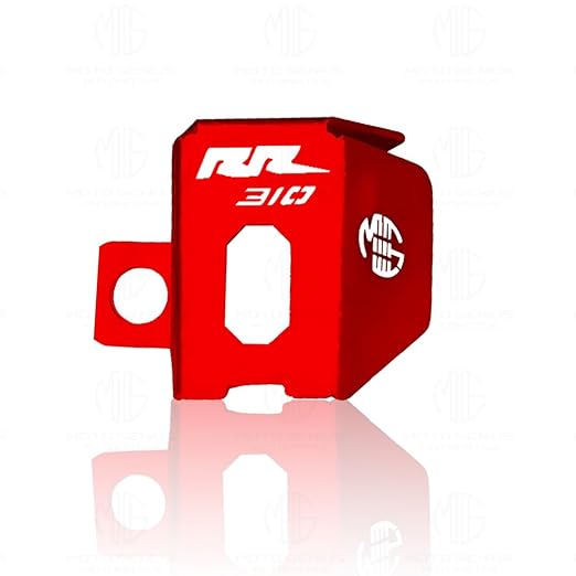MOTO GENIUS Rear Brake Oil Container Guard for RR310 Motorbike  (Red)