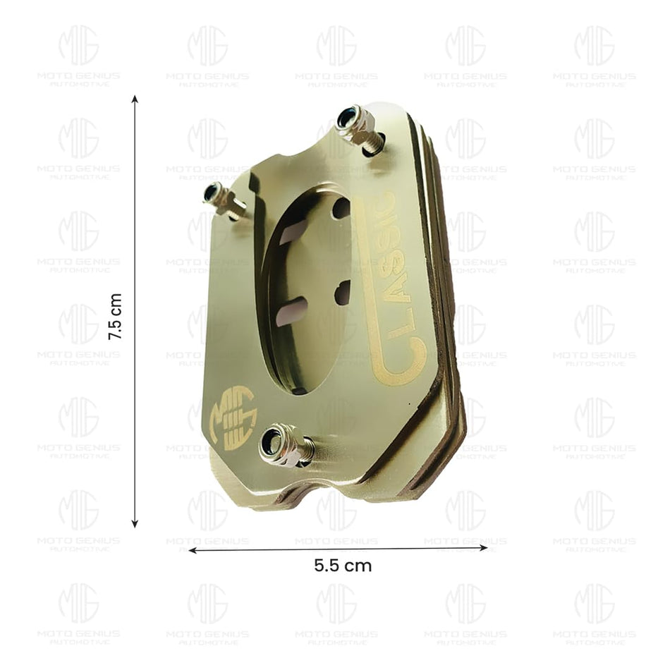 MOTO GENIUS Stainless Steel Side Stand Extender for Classic Reborn 350
