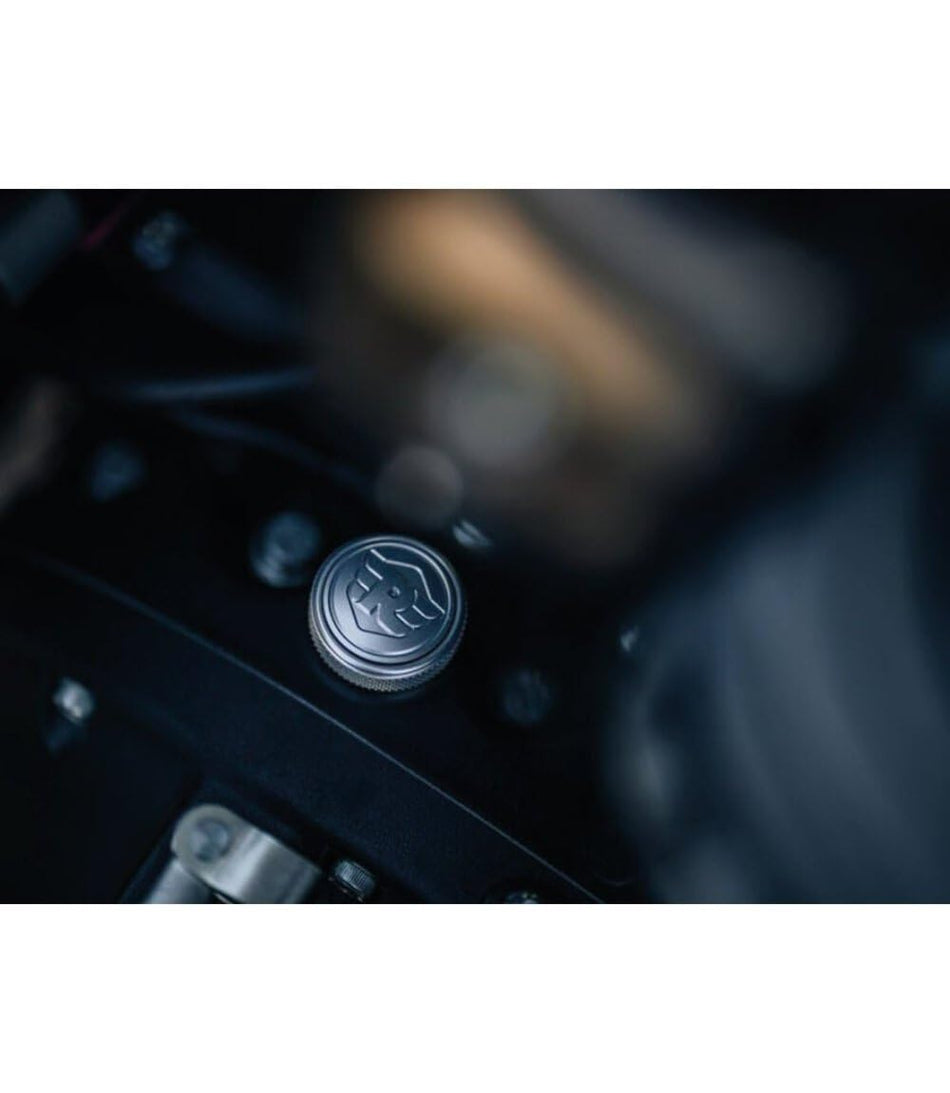Silver Oil Filler Cap For Royal Enfield Bear 650